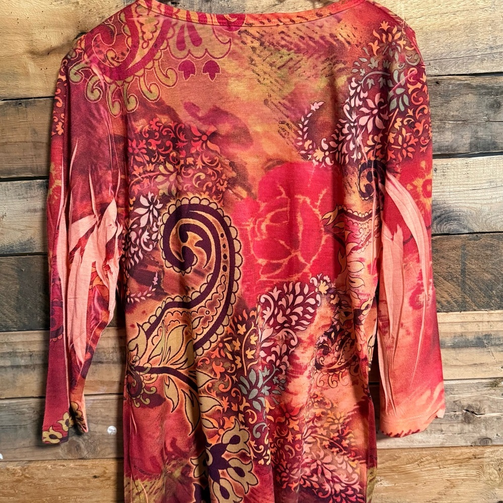 Colorful Vintage Tie-Dye Top - Picture 2 of 3